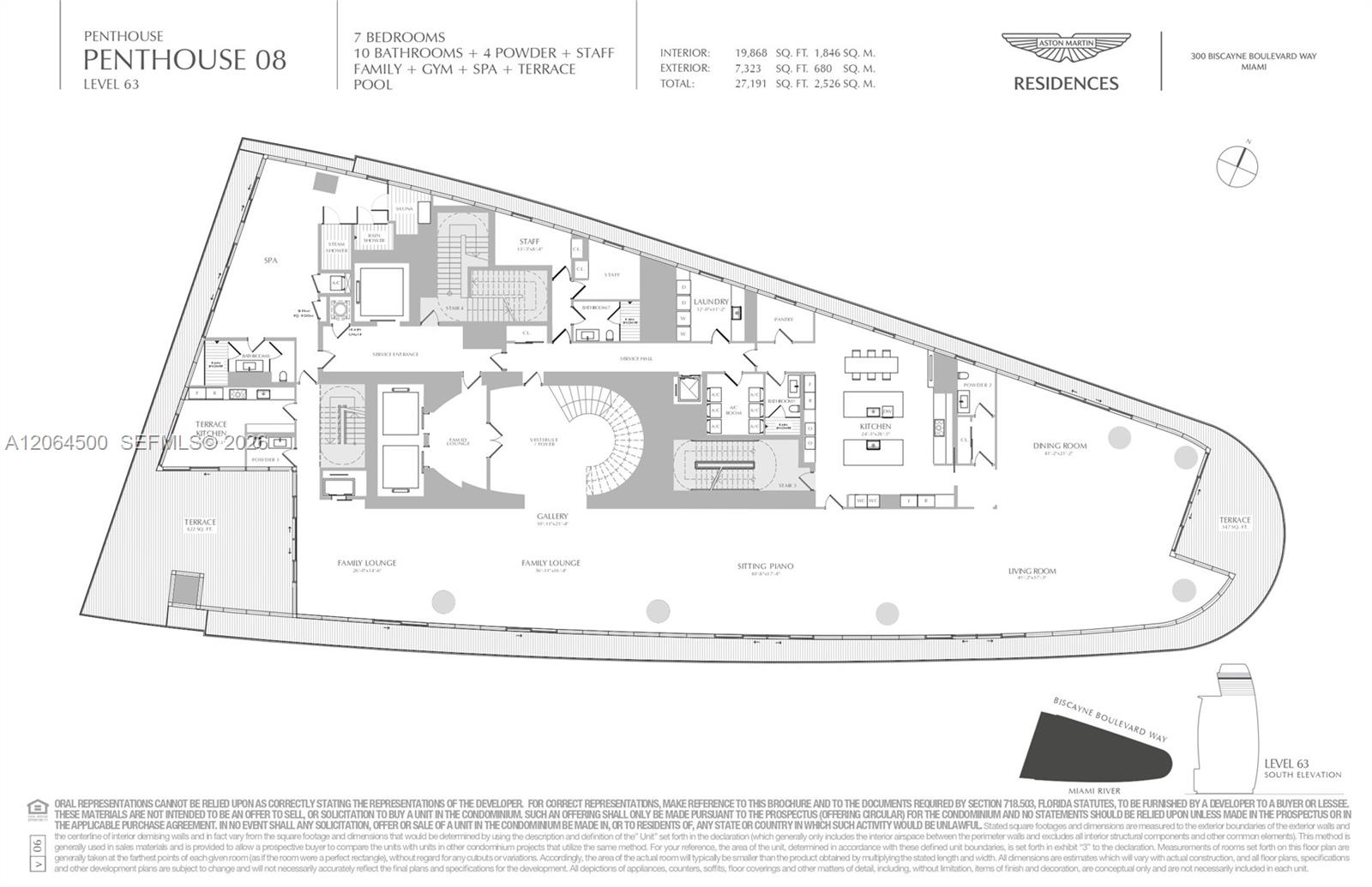 300 Biscayne Blvd Way, Unit 6301 Miami, FL 33131 - Photo 18 of 51 Floor 63(1st Level)
