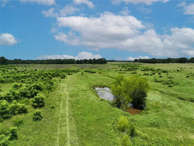 a view of a golf course with a lake