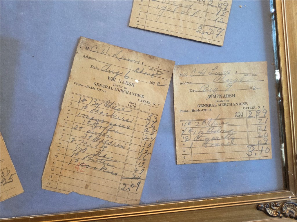 1 Mary Road Catlin, NY 14845 - Photo 44 of 44 Old "store receipts"