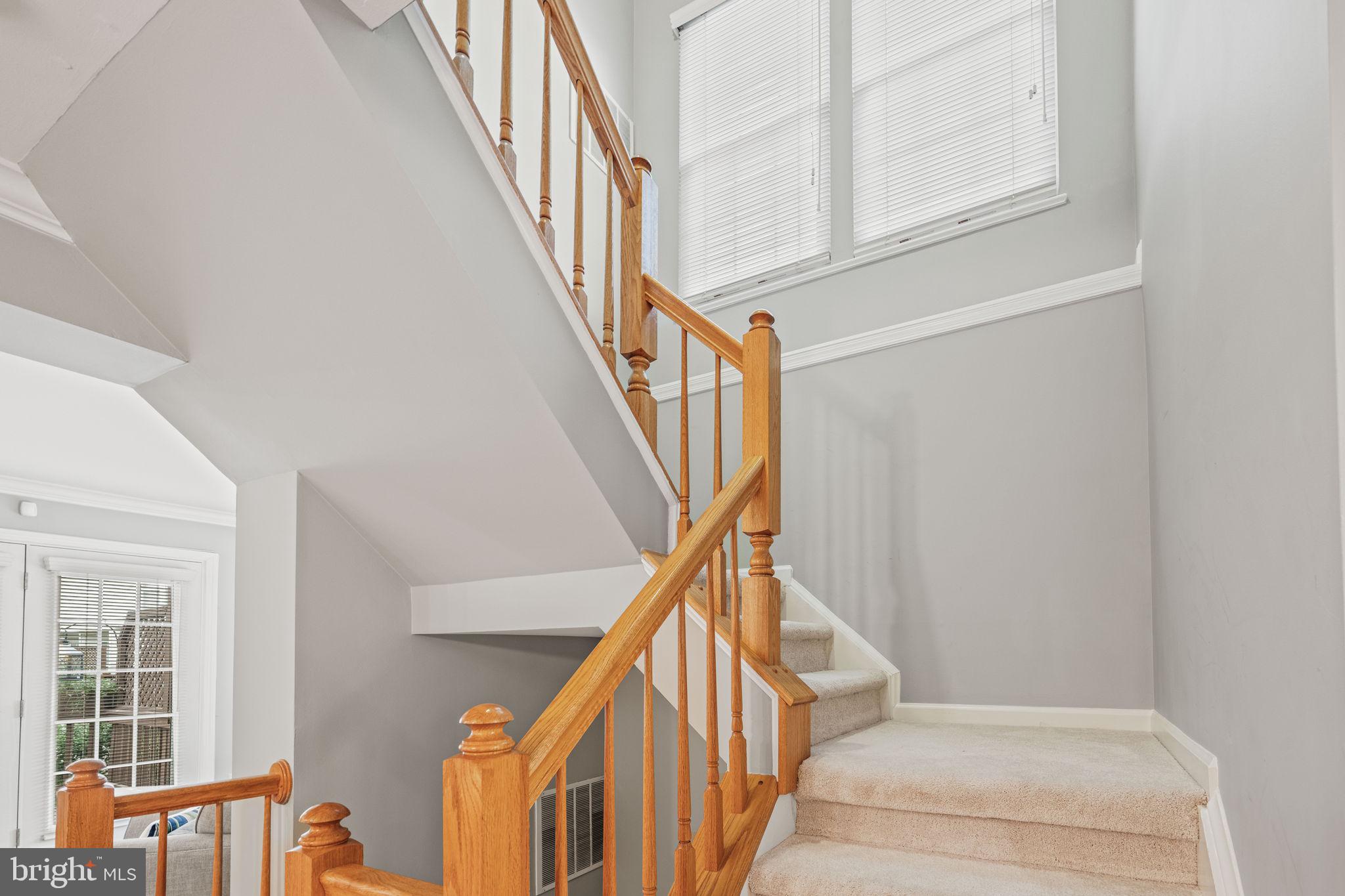 913 Rolfe Place Alexandria, VA 22314 - Photo 18 of 49 Large windows mean the stairway is awash with lite