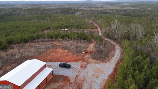 a view of a lake with a mountain