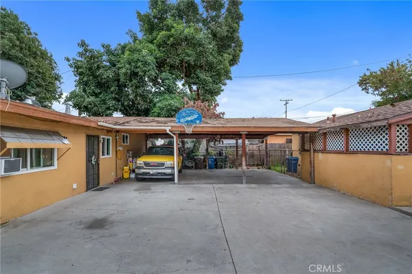 a car parked in front of house