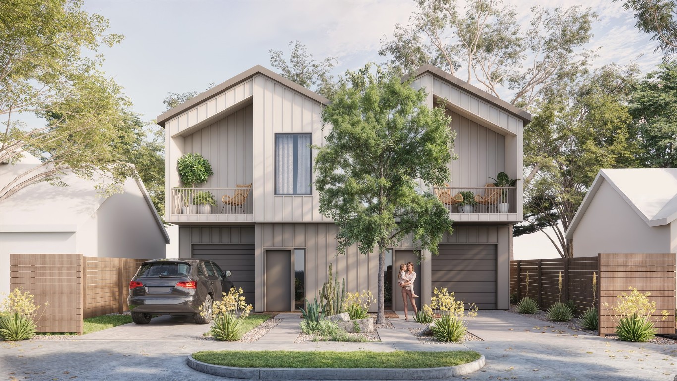 4801 Sara Drive, Unit B Austin, TX 78721 - Photo 1 of 1 a front view of house with a garden