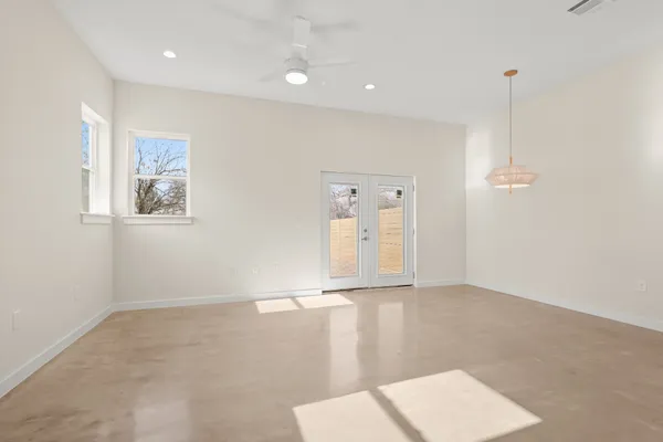 a view of an empty room