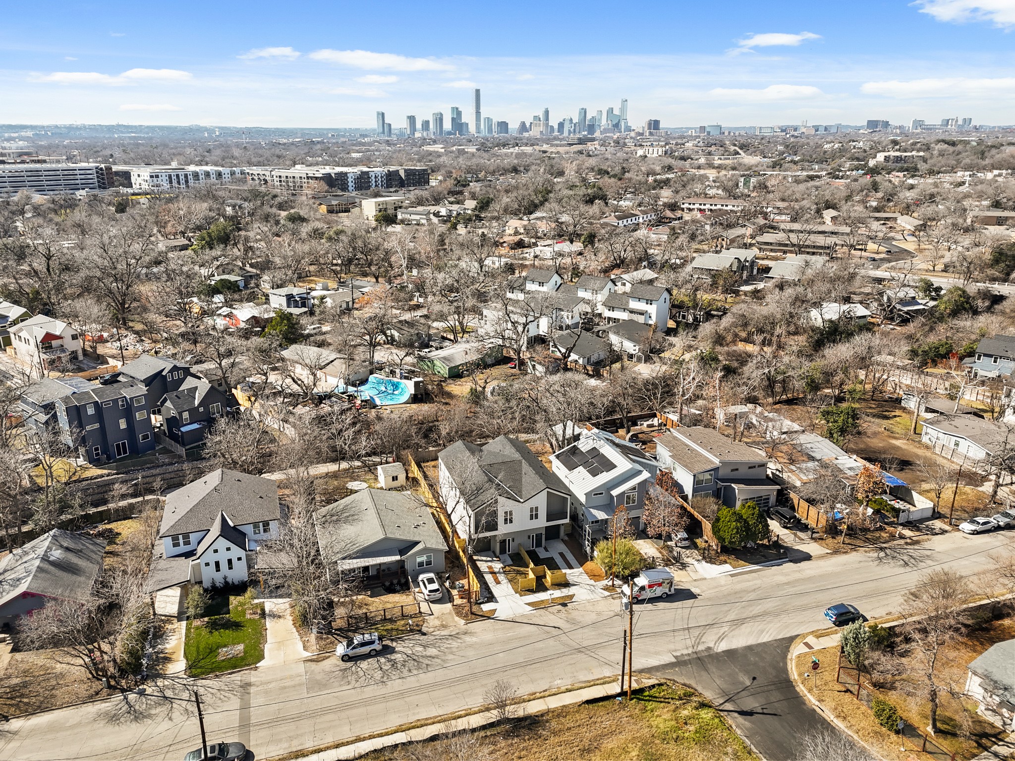 4801 Sara Drive, Unit B Austin, TX 78721 - Photo 40 of 40 an aerial view of a city