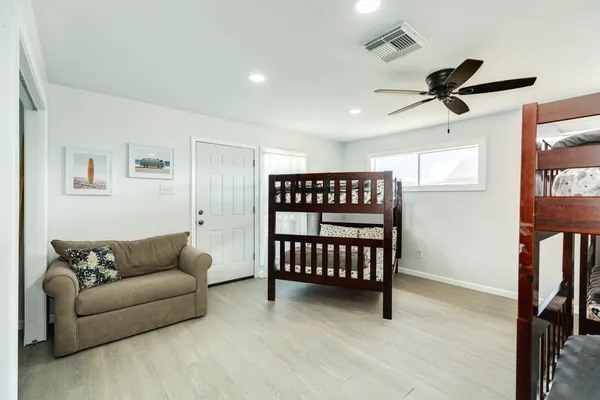 a view of bedroom with furniture