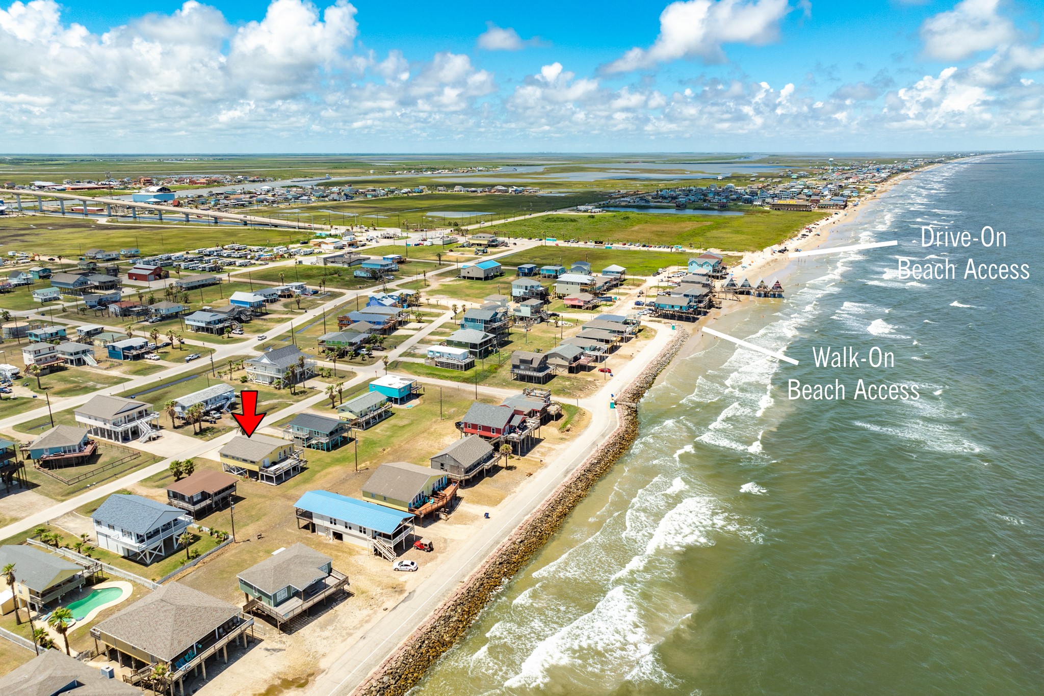 315 Seashell Drive Surfside Beach, TX 77541 - Photo 26 of 33 a view of an ocean and a building