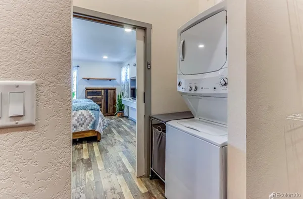 a room with storage and utility