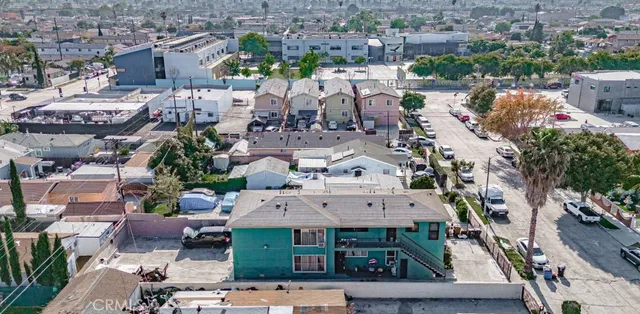 an aerial view of a city