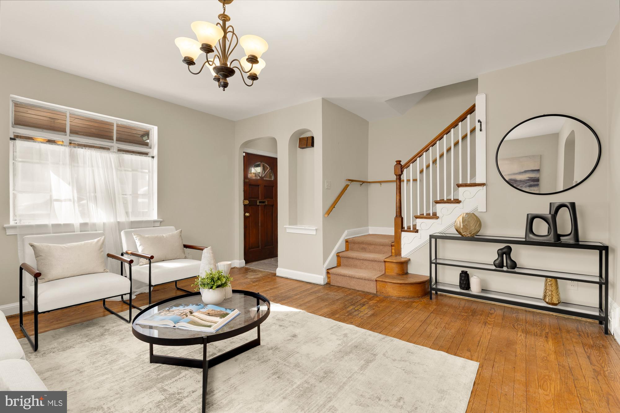 3984 Ames Street Northeast Washington, DC 20019 - Photo 4 of 16 a living room with furniture and a wooden floor