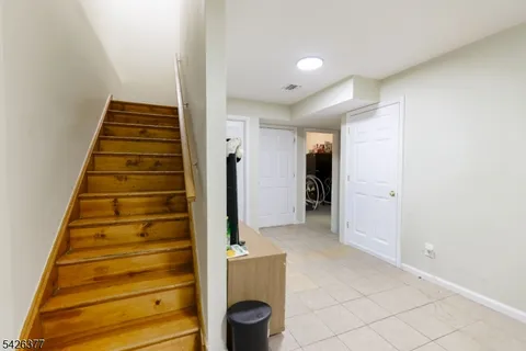a view of an entryway with staircase
