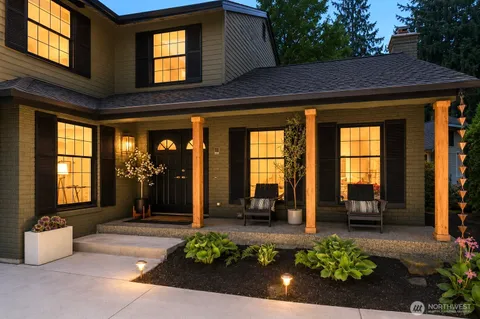 a front view of a house