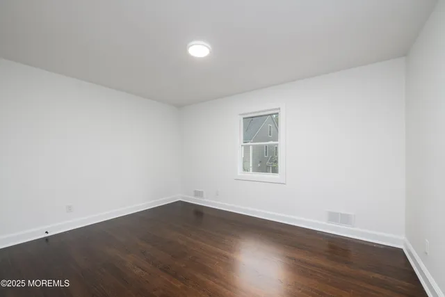 a view of small space with racks on the wall