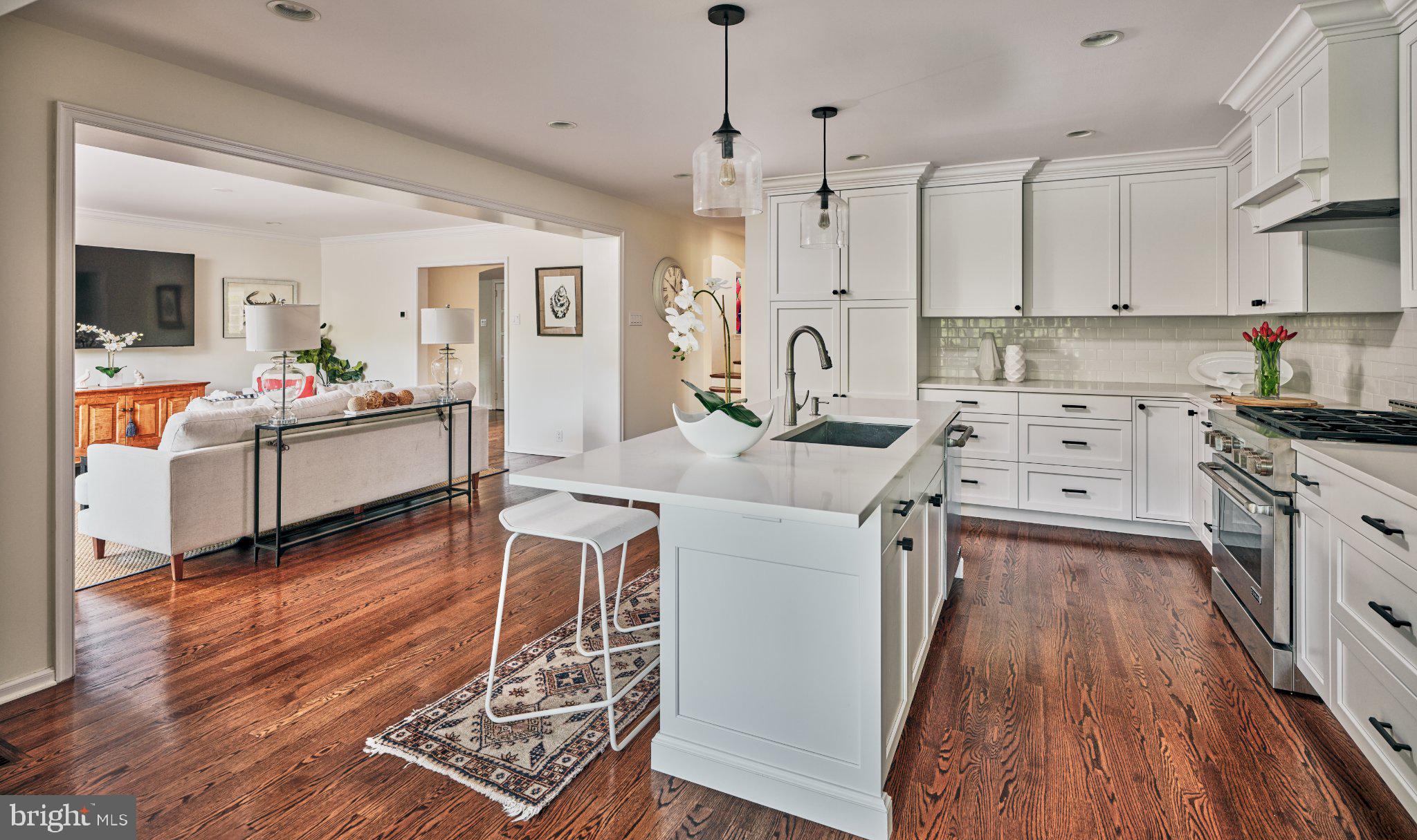 617 Harriton Road Bryn Mawr, PA 19010 - Photo 14 of 34 Bright, modern kitchen with elegance.