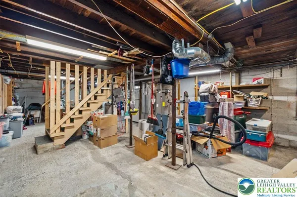 a view of a yard from a balcony