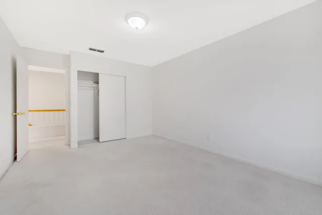an empty room with an entryway