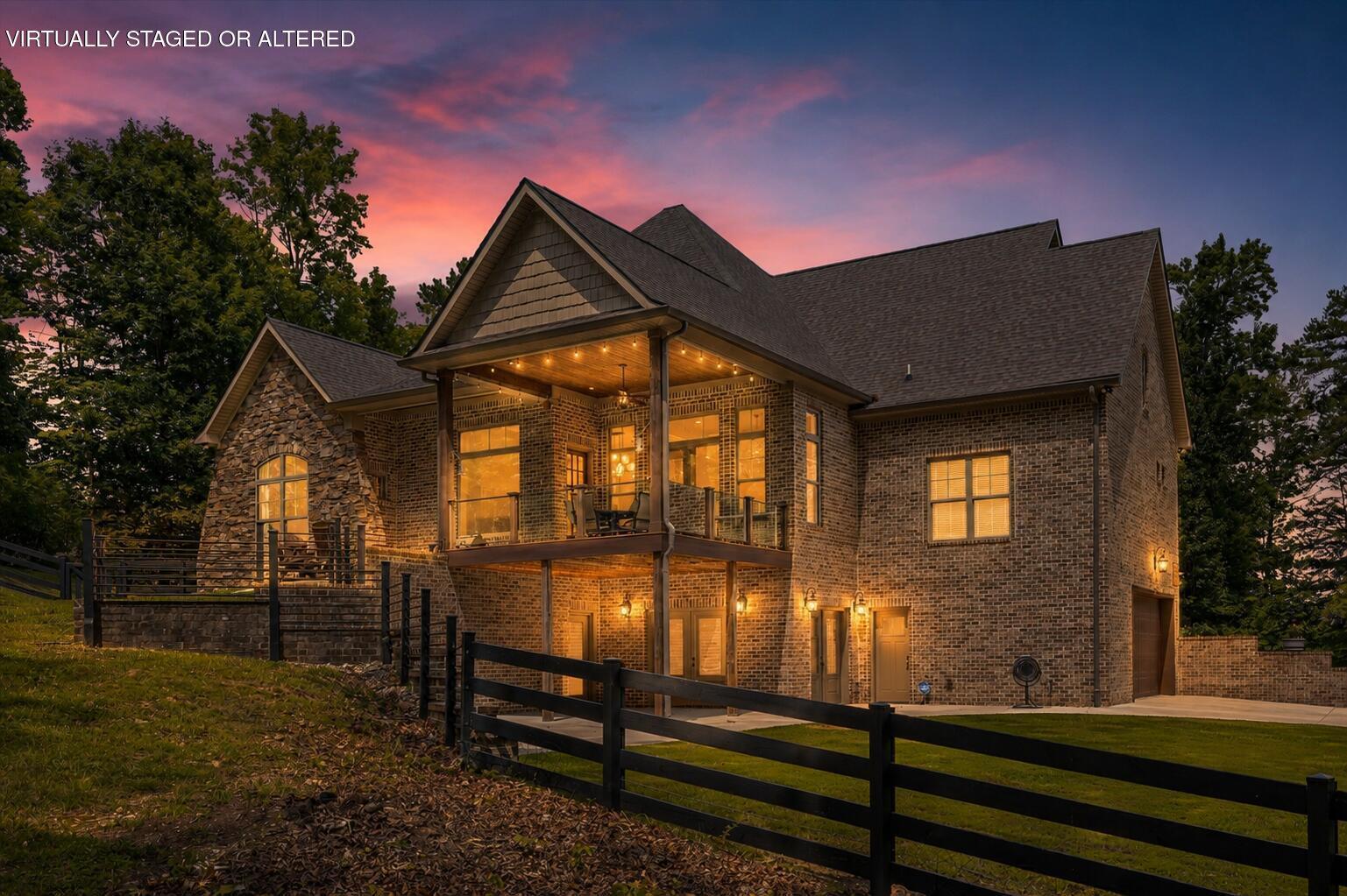 5539 Hunter Road Ooltewah, TN 37363 - Photo 76 of 98 twilight image rear