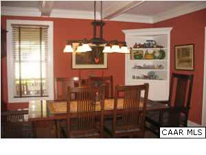 827 Village Road Charlottesville, VA 22903 - Photo 4 of 11 Dining room - note ceiling details.
