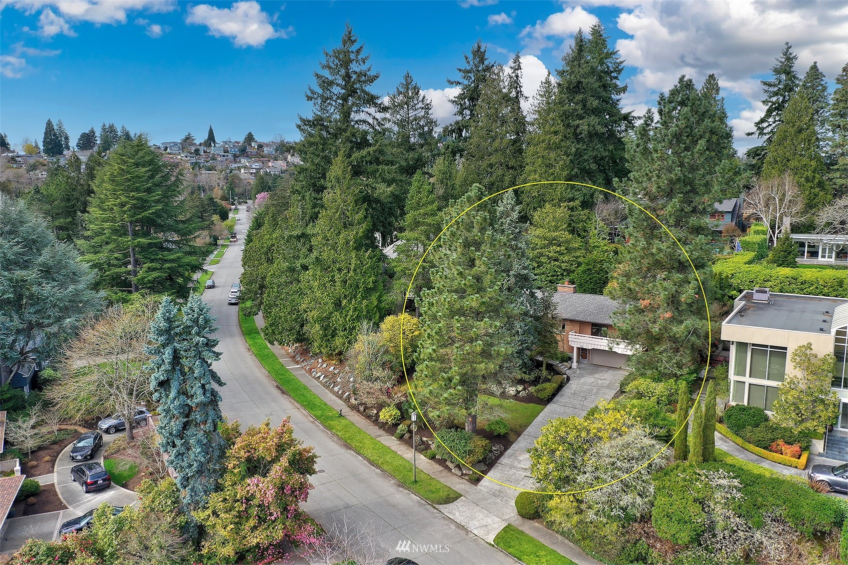 5540 Northeast Windermere Road Seattle, WA 98105 - Photo 32 of 40 an aerial view of a house with a yard