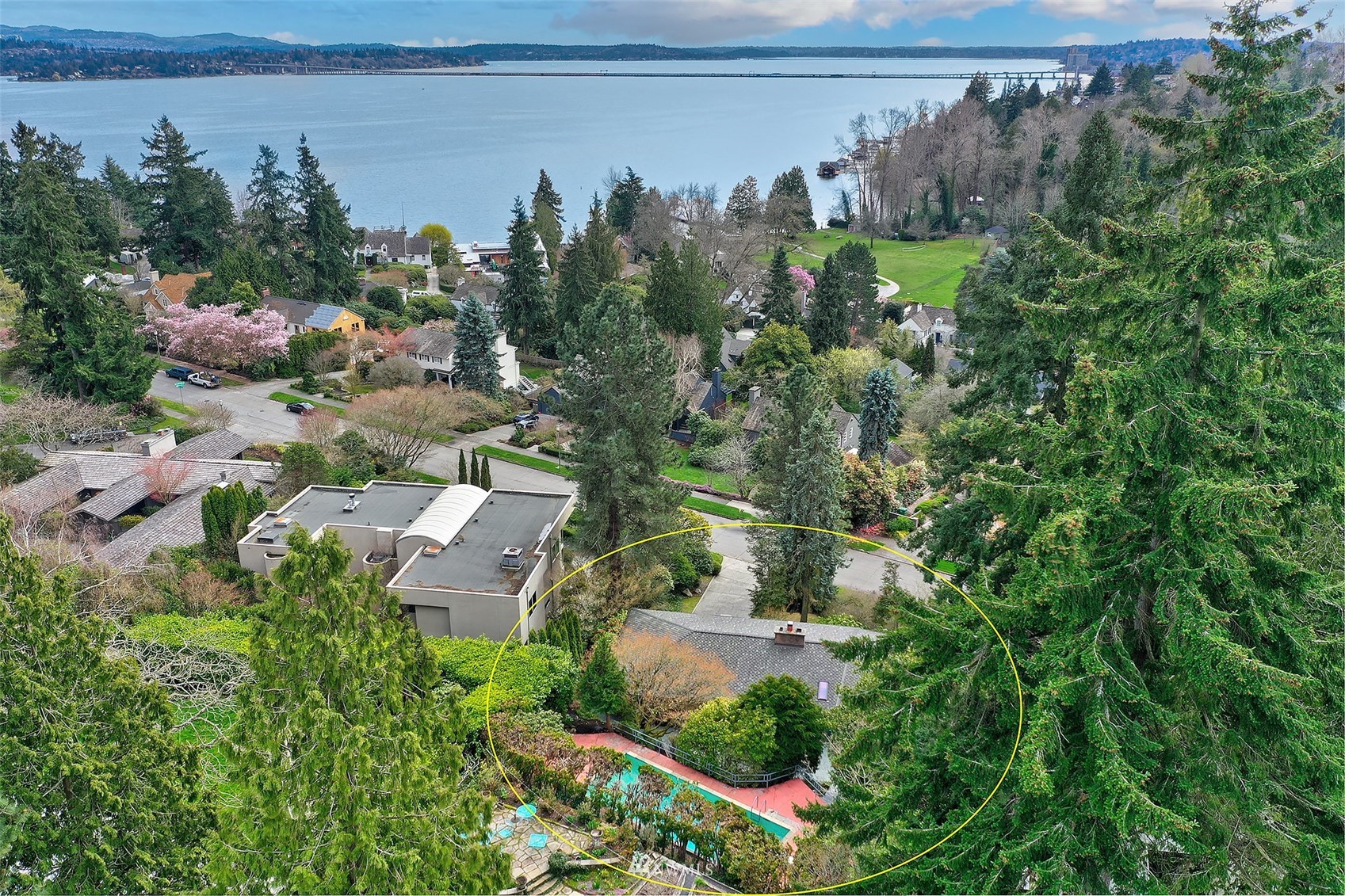 5540 Northeast Windermere Road Seattle, WA 98105 - Photo 33 of 40 an aerial view of a house with a yard