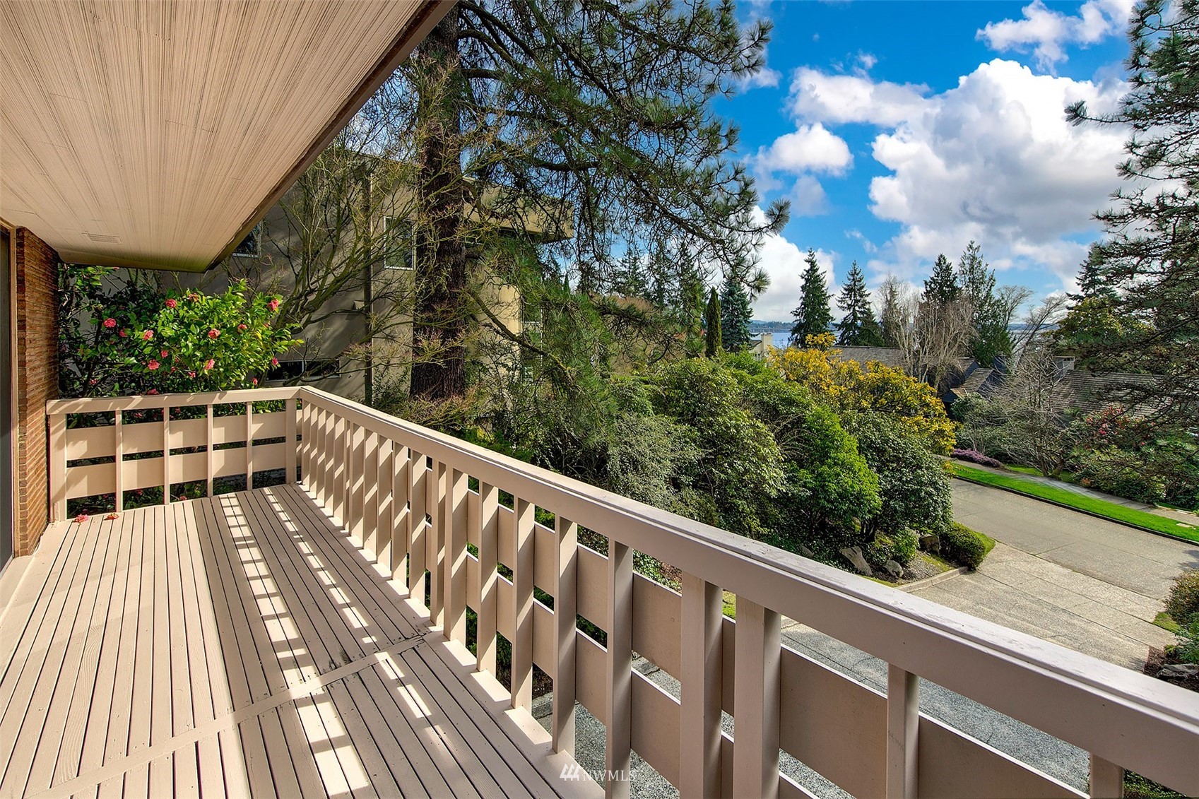 5540 Northeast Windermere Road Seattle, WA 98105 - Photo 36 of 40 a view of balcony with wooden floor