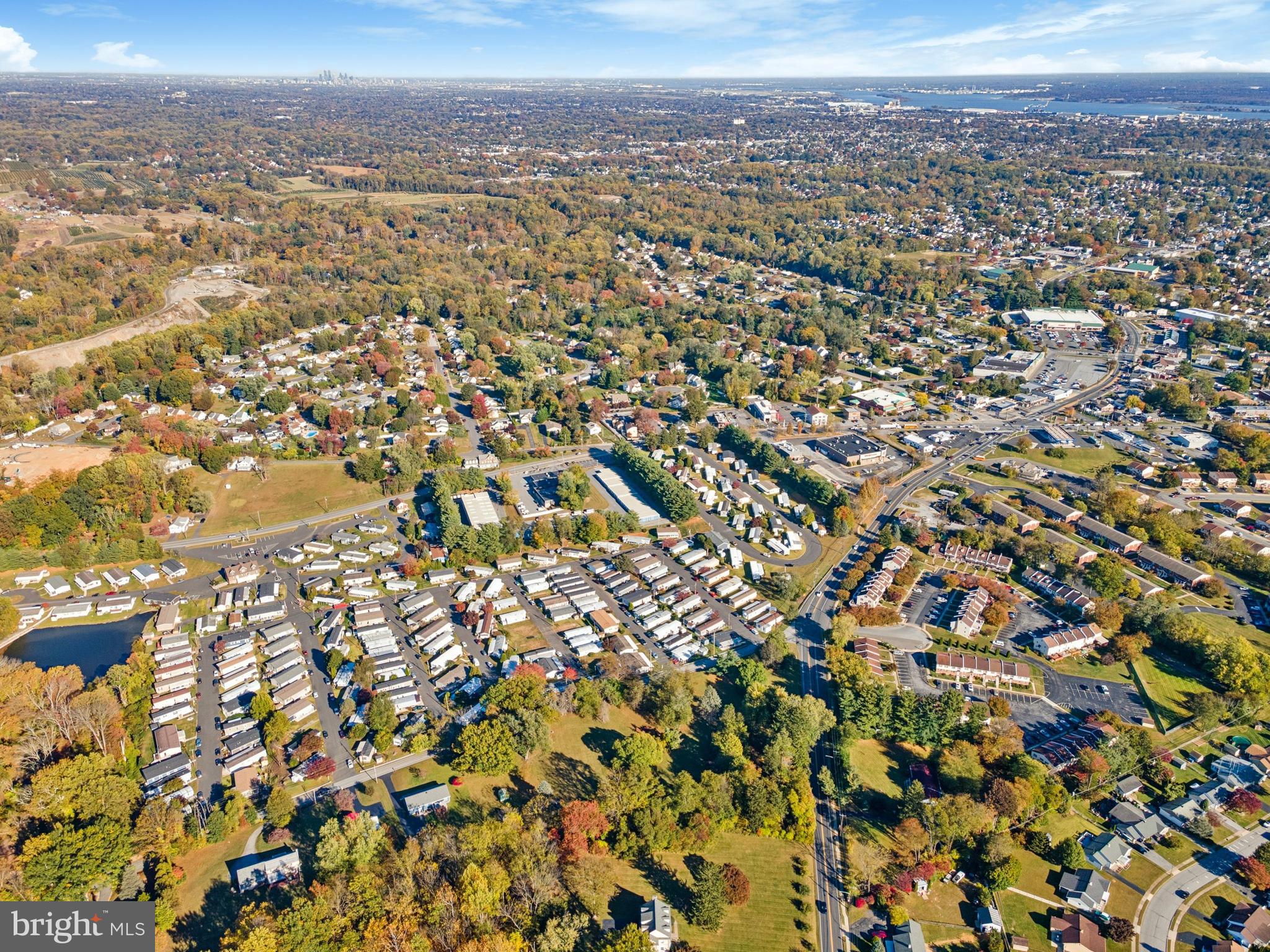 887 Red Hill Road Aston, PA 19014 - Photo 11 of 12 an aerial view of residential houses with city view
