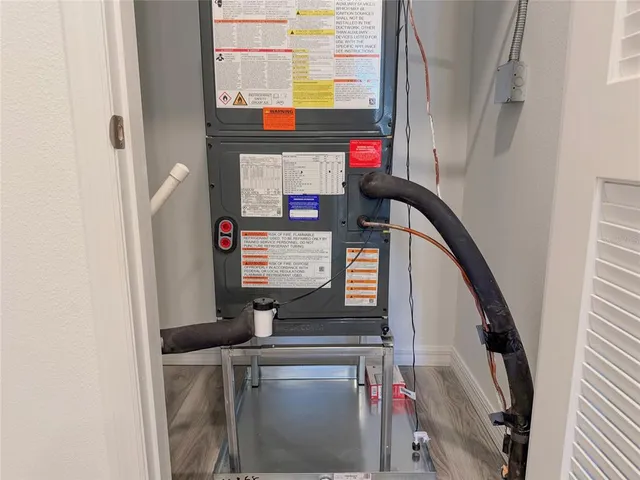 a close view of walk in closet