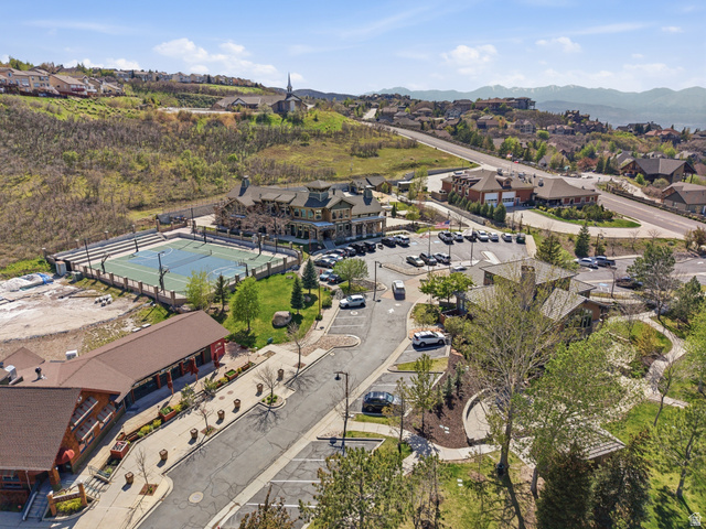 2007 Fielding Hill Lane Draper, UT 84020 - Photo 82 of 83 Aerial perspective showcasing multiple buildings, a sports court, and paved parking areas