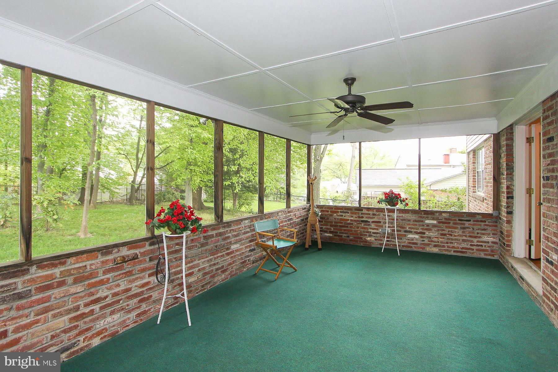 2609 Woodedge Road Silver Spring, MD 20906 - Photo 11 of 30 EXPANSIVE, CARPETED PORCH W CEILING FAN!