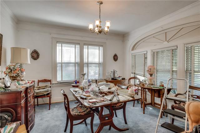 3908 Valley Road Nashville, TN 37205 - Photo 4 of 16 Dining Room - The transom windows are above the sash windows (currently the glass has been painted-over)