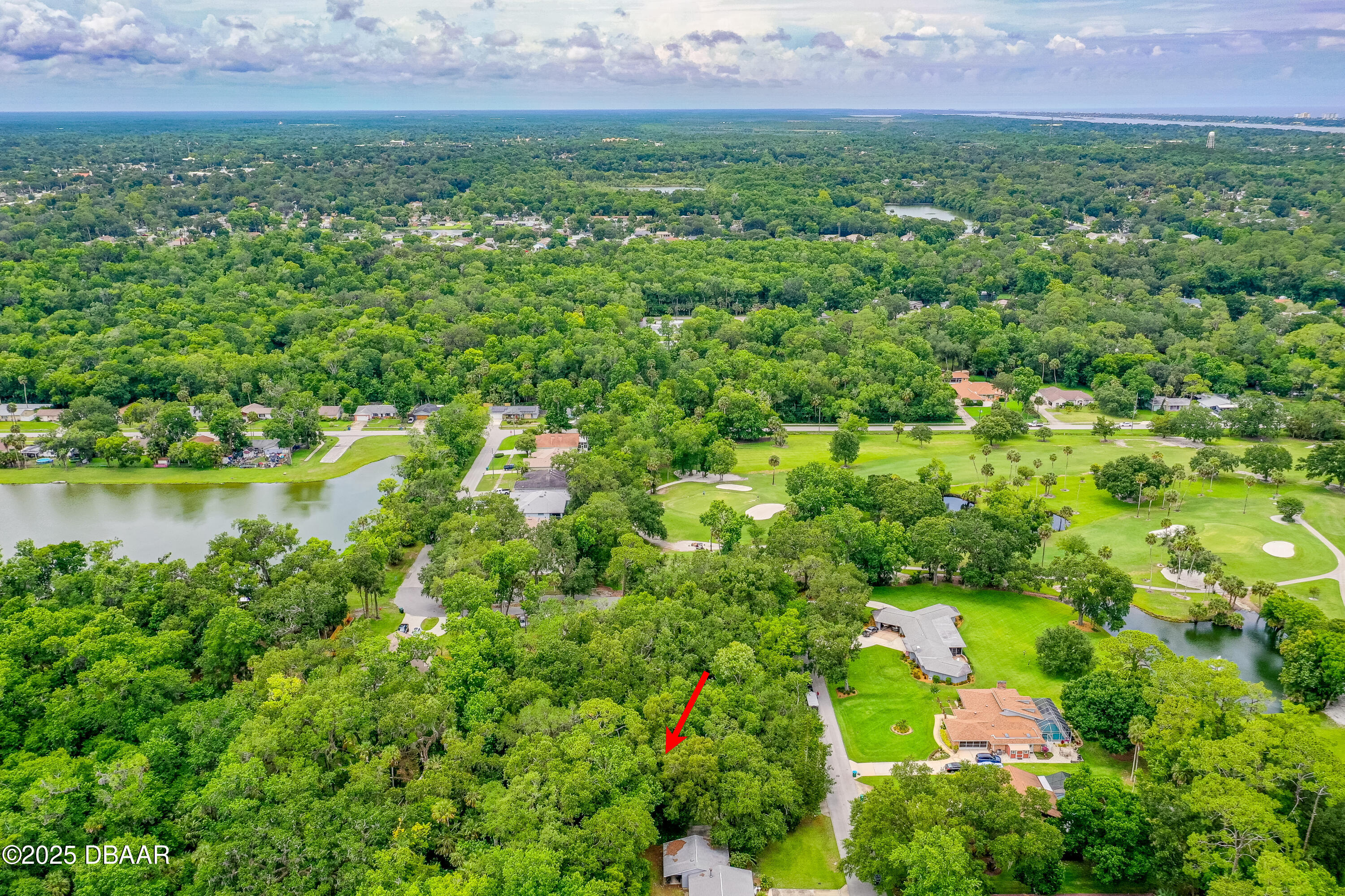 3 Timber Trail Holly Hill, FL 32174 - Photo 5 of 8 a view of a garden with a lake