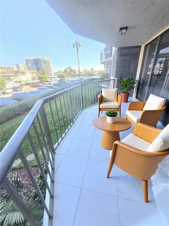 a outdoor dining space with furniture