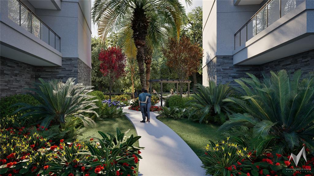 10009 Crisbert Ct Road, Unit 504E Orlando, FL 32836 - Photo 13 of 14 a view of a garden with plants