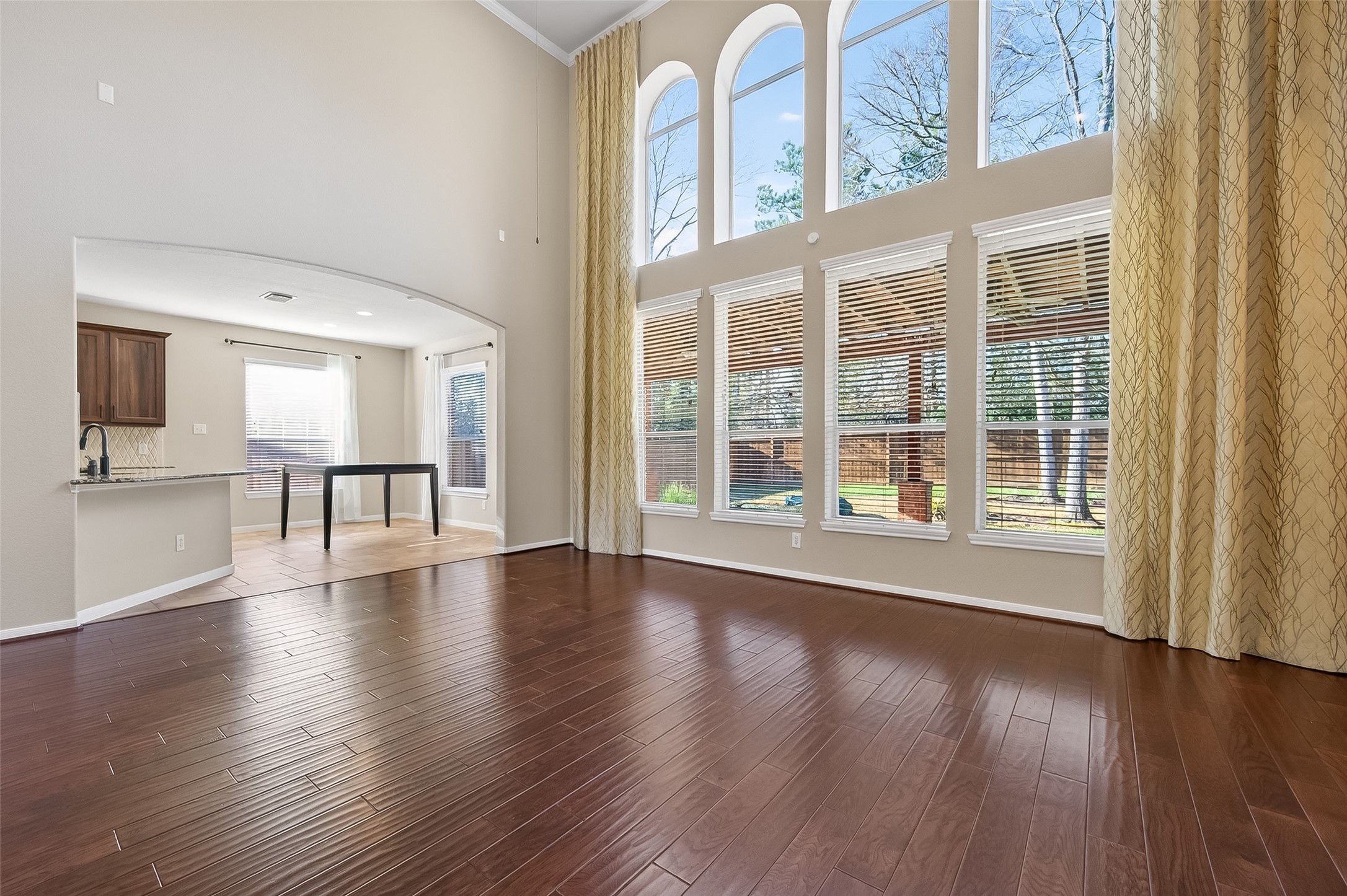 22 North Arrow Canyon Circle Spring, TX 77389 - Photo 17 of 50 a view of an empty room with wooden floor and a window
