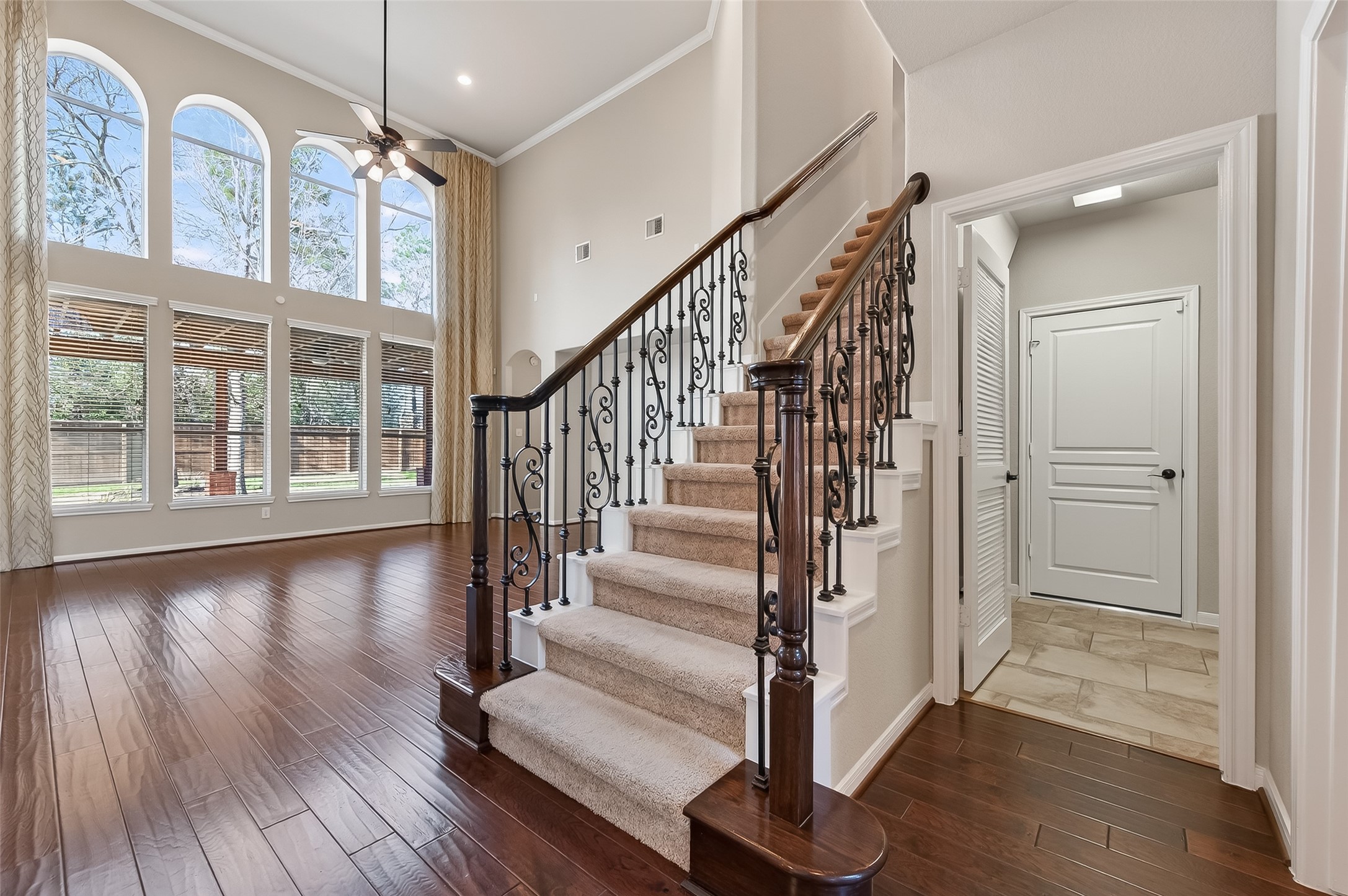 22 North Arrow Canyon Circle Spring, TX 77389 - Photo 19 of 50 a view of entryway with wooden floor and stairs