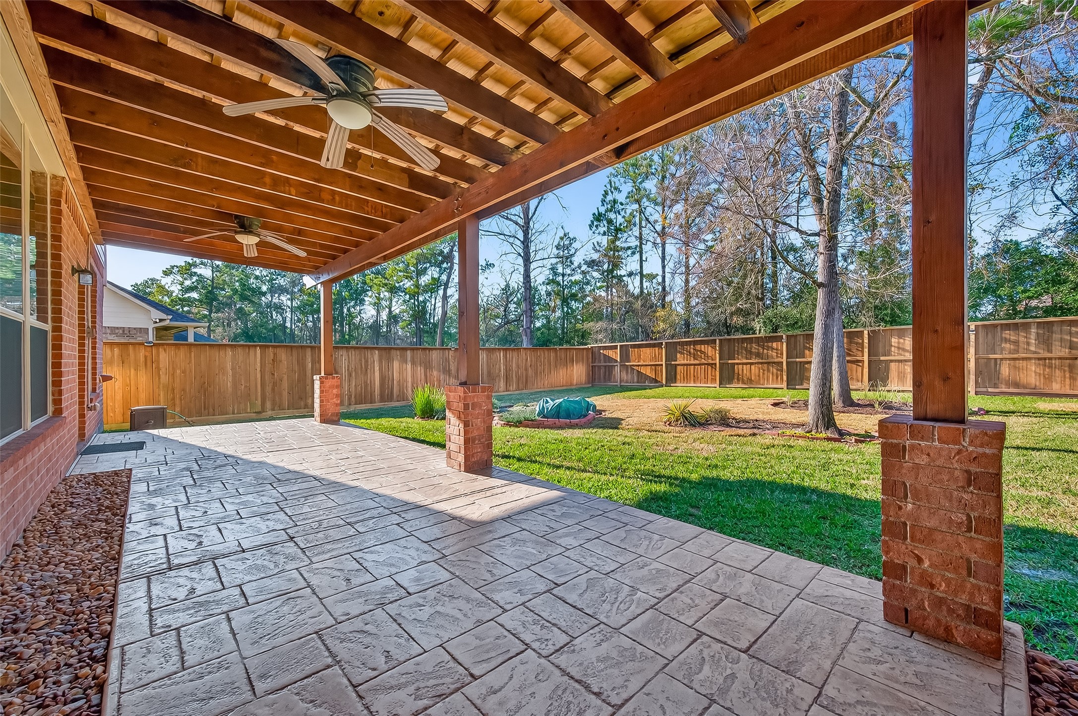 22 North Arrow Canyon Circle Spring, TX 77389 - Photo 46 of 50 a view of a porch with a backyard