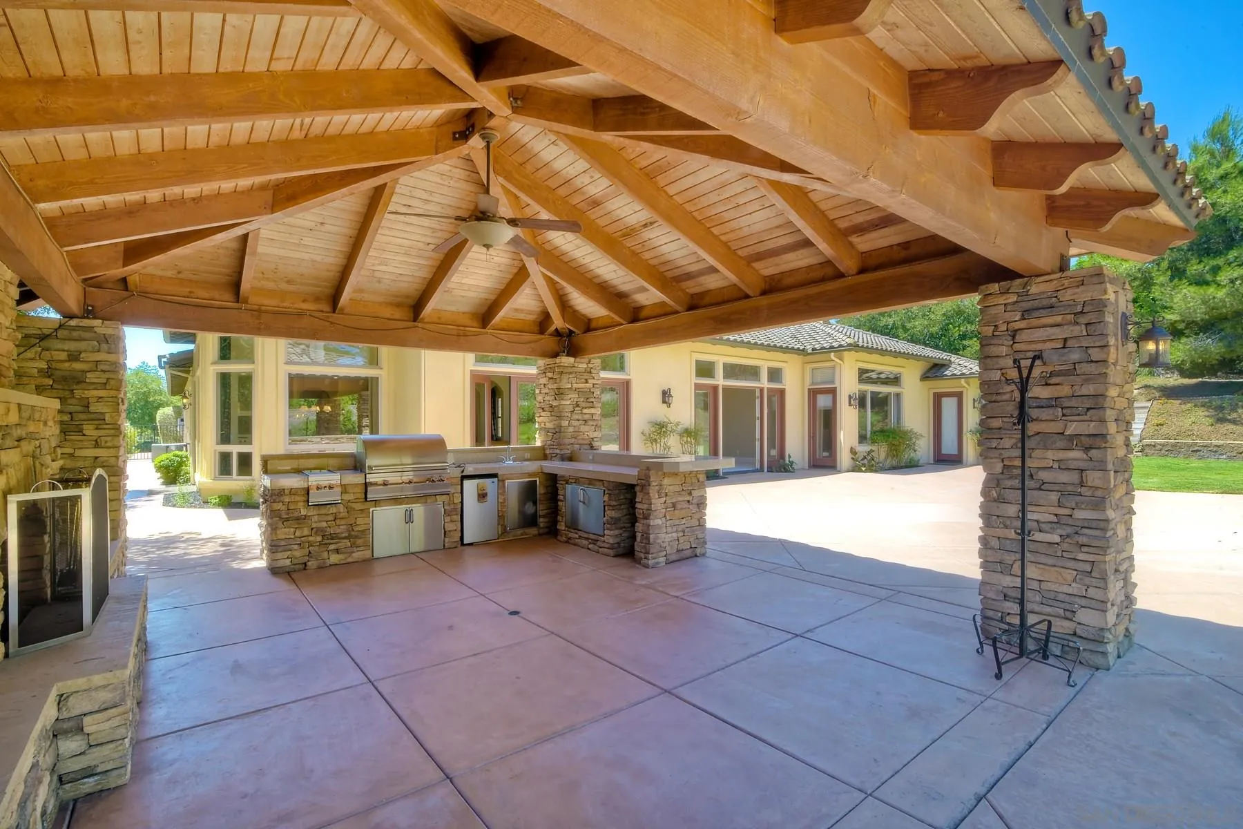 14050 Lake Poway Road Poway, CA 92064 - Photo 22 of 29 a view of a room with wooden ceiling