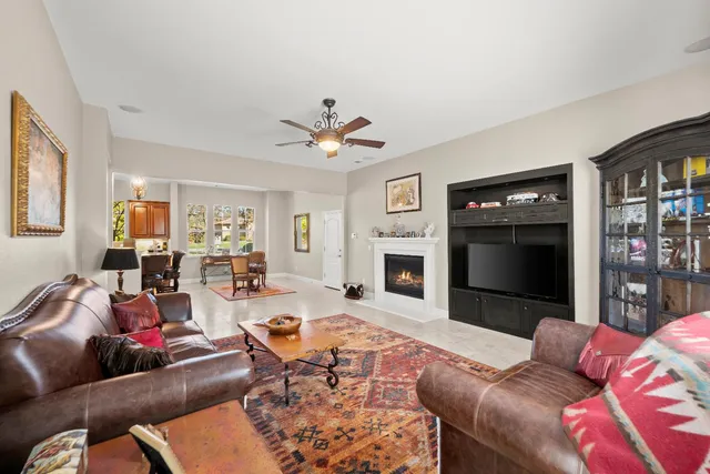 a bathroom with 2 sink and a mirror