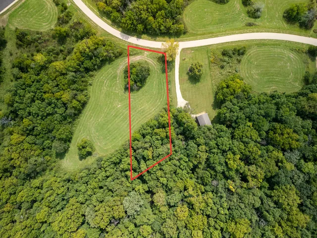 a view of a yard with a swimming pool