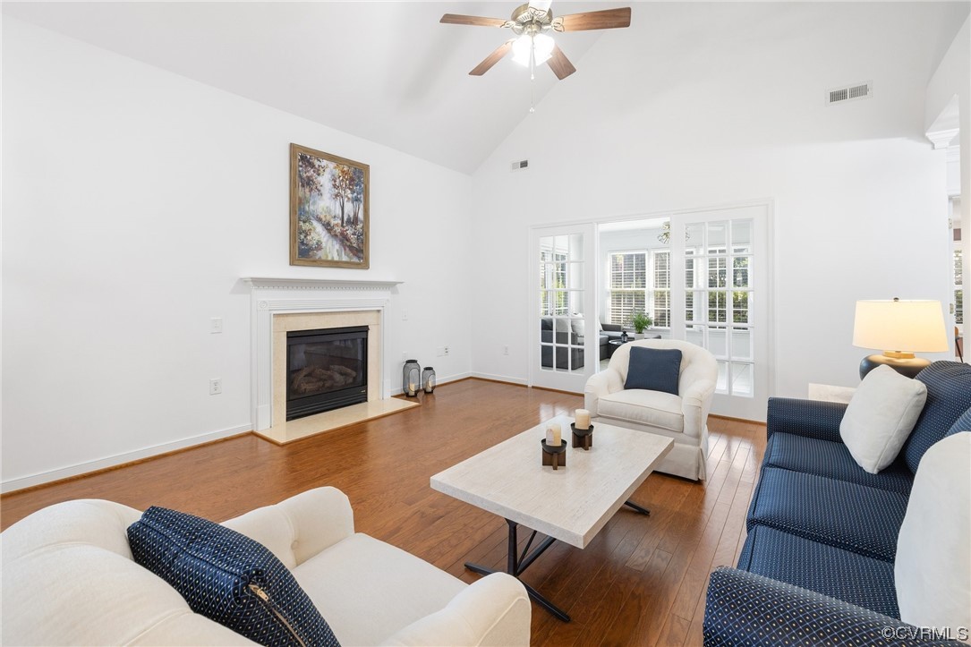 5000 Park Commons Loop Glen Allen, VA 23059 - Photo 11 of 32 a living room with furniture and a fireplace