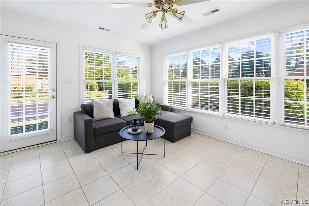 5000 Park Commons Loop Glen Allen, VA 23059 - Photo 15 of 32 a living room with furniture and floor to ceiling windows