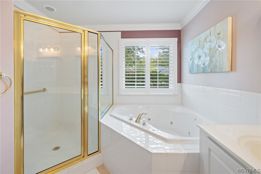 5000 Park Commons Loop Glen Allen, VA 23059 - Photo 20 of 32 a bathroom with a bathtub and a shower