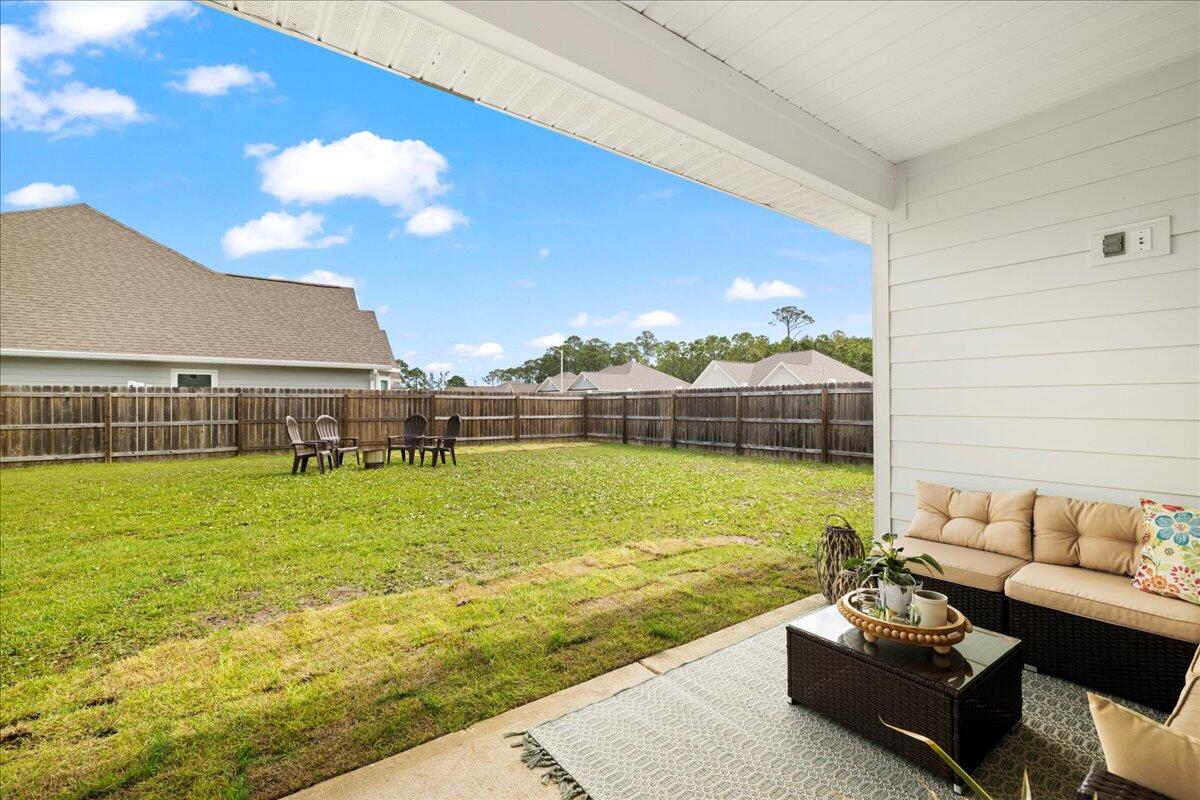 613 Las Roblas Grande Drive Santa Rosa Beach, FL 32459 - Photo 25 of 36 Covered Patio + Fully Fenced Yard