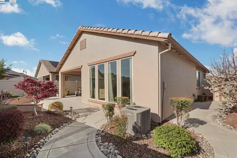 a view of outdoor space with garden and entertaining space