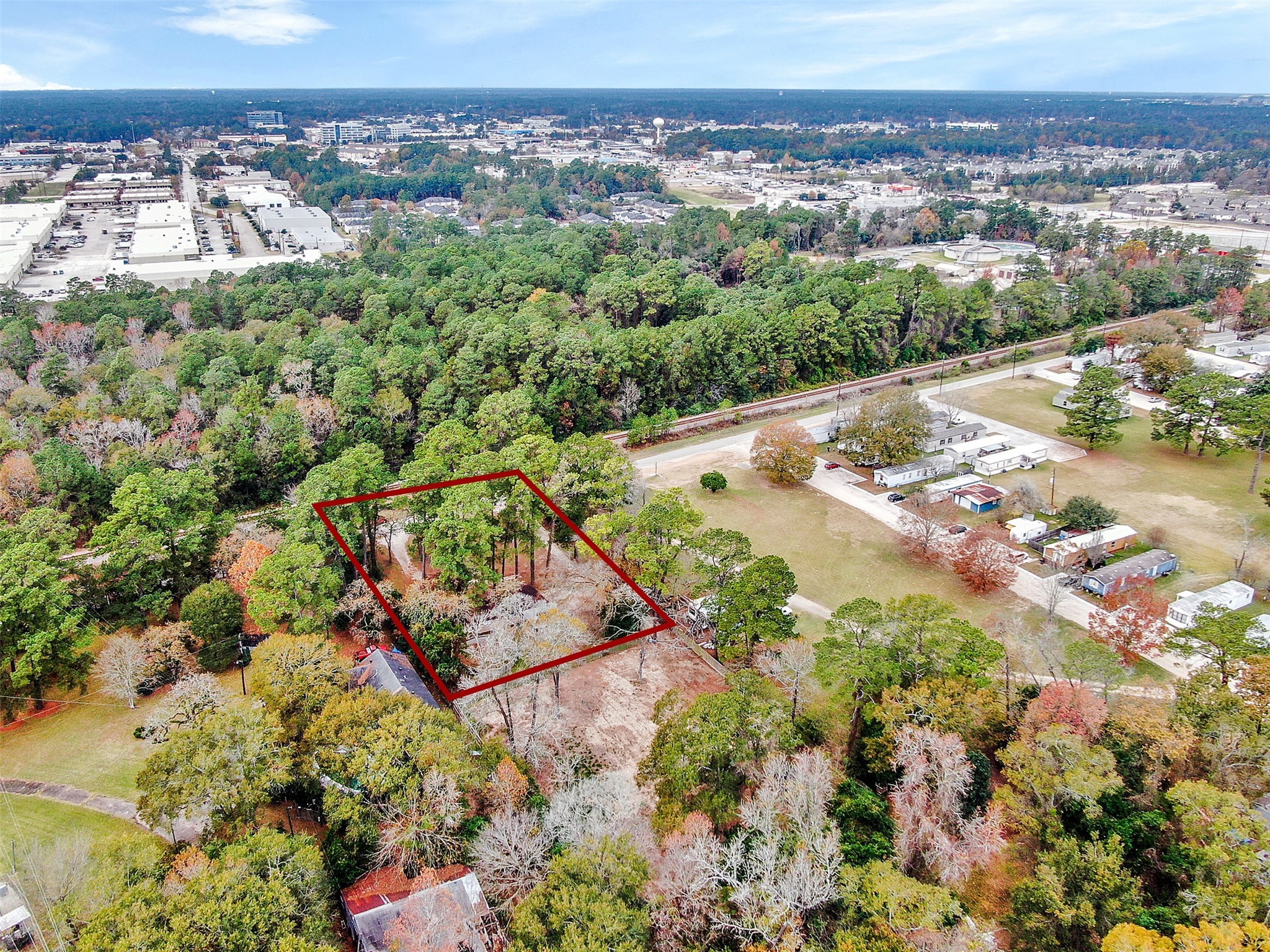 29806 Lazy Lane Spring, TX 77386 - Photo 21 of 22 an aerial view of a house with a yard