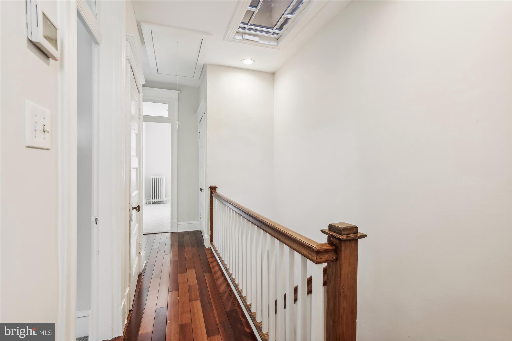 737 Park Road Northwest Washington, DC 20010 - Photo 21 of 31 Upper level hallway-skylight above!
