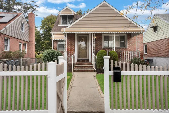 a view of a porch with sitting area