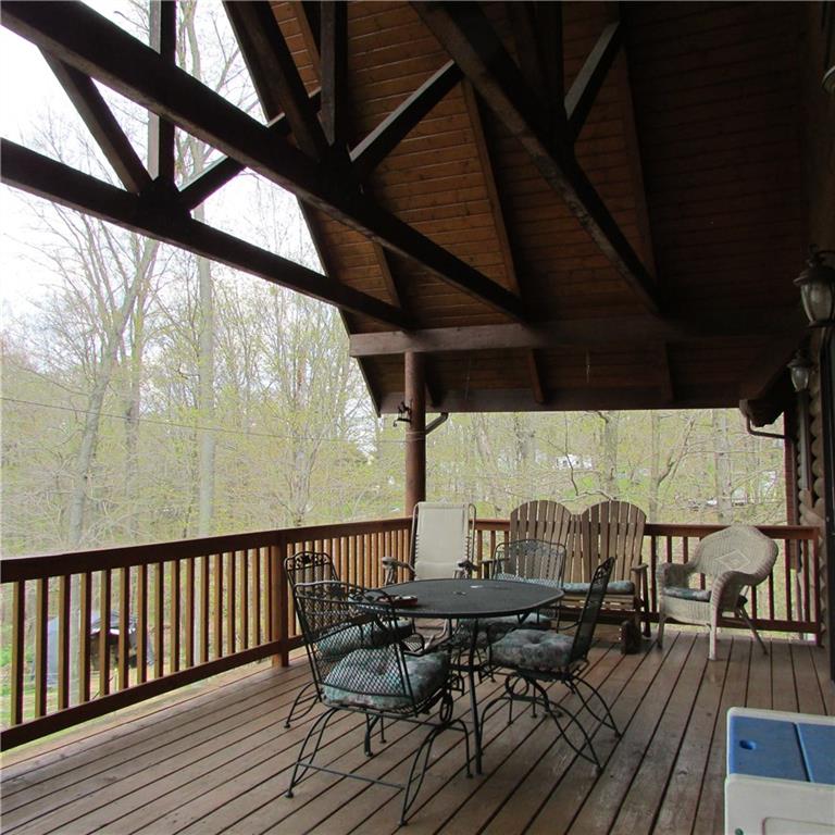189 Upper Service Road Hookstown, PA 15050 - Photo 22 of 25 Rear covered deck on home.