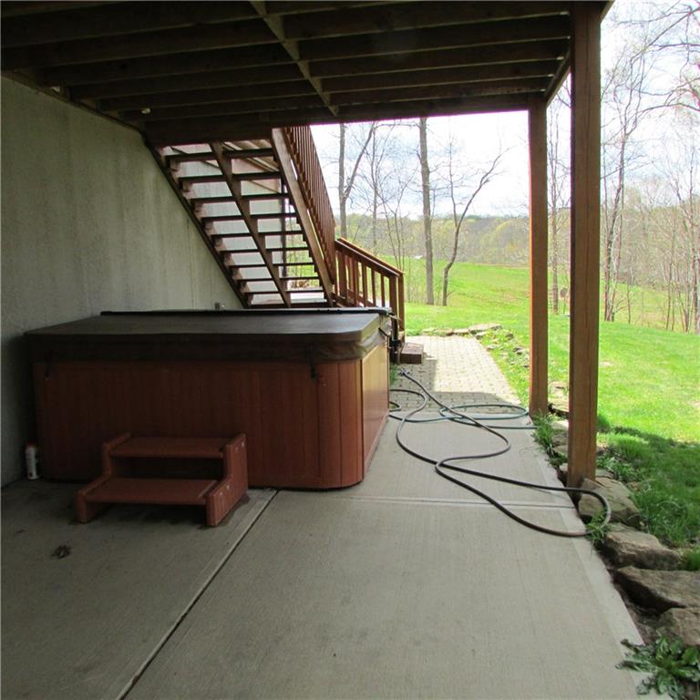 189 Upper Service Road Hookstown, PA 15050 - Photo 23 of 25 Rear patio with hot tub.