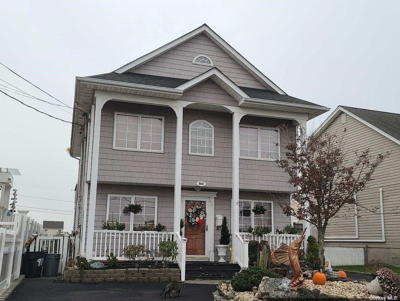 a front view of a house